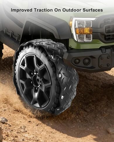 WUMZIJ Tires Wheels Upgrade Kit for Power Wheel Ride on Car, Rubber Tire Protection Covers for Plastic Wheels, Anti-Slip and Noise Reduction Shock Absorbing in Kuwait