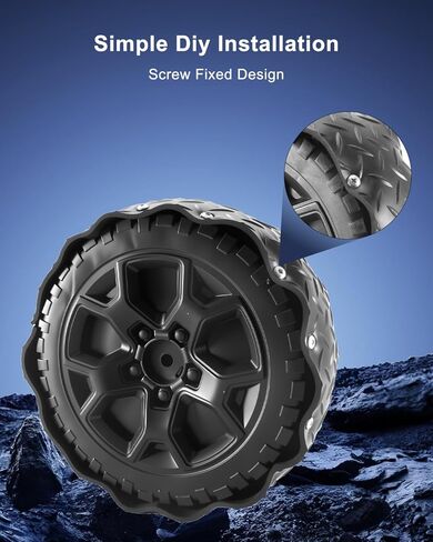 WUMZIJ Tires Wheels Upgrade Kit for Power Wheel Ride on Car, Rubber Tire Protection Covers for Plastic Wheels, Anti-Slip and Noise Reduction Shock Absorbing in Kuwait