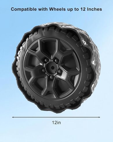 WUMZIJ Tires Wheels Upgrade Kit for Power Wheel Ride on Car, Rubber Tire Protection Covers for Plastic Wheels, Anti-Slip and Noise Reduction Shock Absorbing in Kuwait