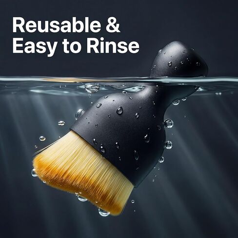 2 PCS Car Interior Detailing Brush, Soft Bristle Car Cleaning Brush for Dashboard, Scratch-Free Car Duster Brush for Auto,Truck,SUV,RV (Black & Yellow) in Kuwait