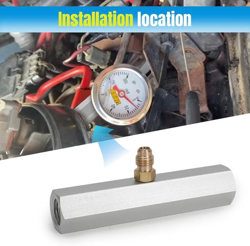 Motoparty Fuel Injection Pressure Tester Adapter Converter In-Line Fitting Applications for GM vehicles with TBI systems fit for Chevrolet S10 Blazer C1500 K1500 in Kuwait