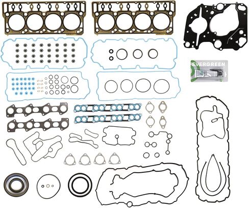مجموعة حشية كاملة من Evergreen SA-7308071390 متوافقة مع/لـ 08-10 Ford F250 F350 Powerstroke Diesel Turbo 6.4L OHV in Kuwait