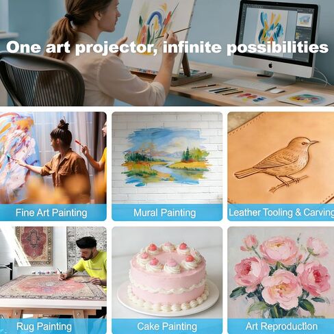 Art Projector For Drawing Tracing, Image Projector For Canvas Painting, With Wifi And Usb Drive, 720p Portable Smart Projector, Arts & Crafts Sketching Tool For Kids And Beginners in Kuwait