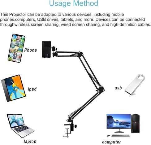 Art Projector For Drawing Tracing, Image Projector For Canvas Painting, With Wifi And Usb Drive, 720p Portable Smart Projector, Arts & Crafts Sketching Tool For Kids And Beginners in Kuwait