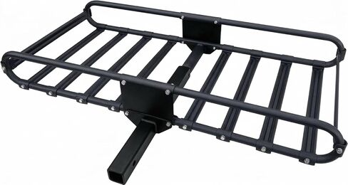 LARIN SCR-500 Hitch Mount Cargo Carrier – 500 lb Capacity – 46" x 21" x 6" Steel Platform – Fits Class III & IV 2" Receivers – Heavy-Duty Powder-Coated Tubular Steel Rack for SUV, Truck & RV in Kuwait