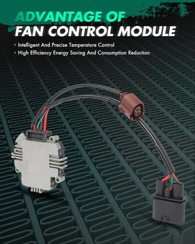 SCITOO Engine Cooling Fan Control Compatible with A3 2004 2006-2013 for 2.0L, 2004 2006-2013 for Quattro 2.0L, 2004-2009 for Quattro 3.2L Replace#3C0959455F in Kuwait