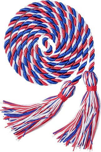 67 Inch Graduation Honor Cord, Red Blue White 2026 Graduation Honor Cord with Tassel Grad Honor Rope for Class of 2026 Graduation Ceremony Decorations Party Supply in Kuwait