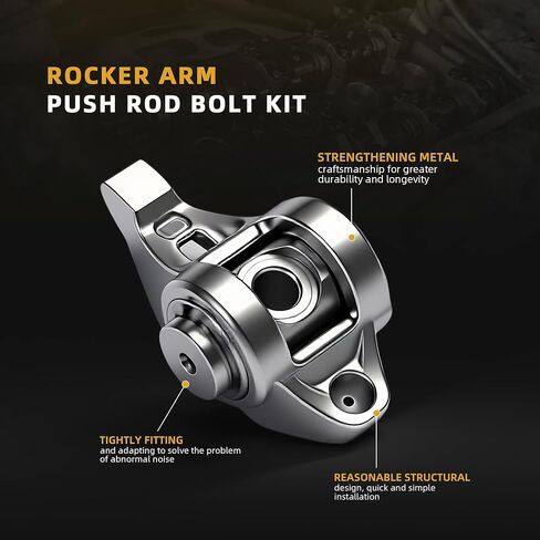 Rocker Arms and Bolts with Trunion Kit, for LS1 LS2 LS6 LR4 Vortec, for 5300 LM7 L59 LM4 L33 4.8 5.3 5.7 6.0 L Engine#OE 10214664, 12681275 in Kuwait