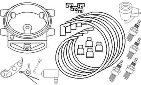 309786C Fits Ford 2N 8N 9N Tune Up Ignition Kit for the Front Mount Distributor in Kuwait