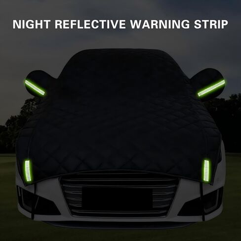 Hail Protector Car Cover Custom Fit for SUV Jeep-Length (181 to 205In),5-Layer Anti-Hail Thickened Car Covers Waterproof All-Weather UV/Wind/Snow Outdoor Protection with Reflective Strip,Black in Kuwait