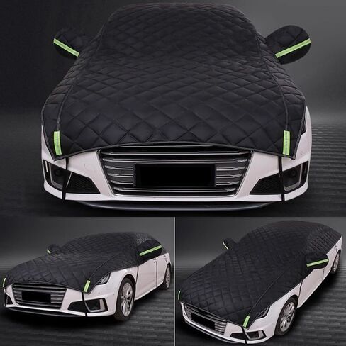 Hail Protector Car Cover Custom Fit for SUV Jeep-Length (181 to 205In),5-Layer Anti-Hail Thickened Car Covers Waterproof All-Weather UV/Wind/Snow Outdoor Protection with Reflective Strip,Black in Kuwait
