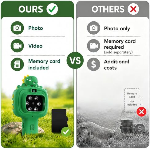 Outdoor Portable Kids Microscope: 100g Lightweight Pocket Design Magnifying Camera for Travel – 3.5H Rechargeable Battery & 6 LEDs for Anytime Exploration – 1s Quick Auto Focus in Kuwait