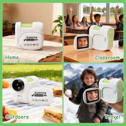 1600x Handheld Microscope for Kids,Digital Microscope with 2Inch IPS Screen, Portable Kids Microscope for Outdoor STEM Science Experiments, for Girls Boys Child in Kuwait
