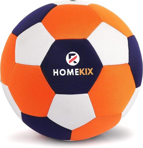 HomeKix Size 4 Indoor Soccer Ball – Soft Silent Foam Ball with Realistic Bounce for Kids Ages 3–12, Quiet Apartment-Friendly Home Practice, Dribbling & Juggling, Soccer Gift for Boys & Girls in Kuwait
