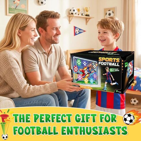 Soccer Ball Game Set for Kids Sticky Flannel Target with 2 Balls, Indoor Outdoor Backyard Shooting Toss Game, Sticky Soccer Ball Game Sports Toys Gift for Boys Girls 3-5 6-8 8-12 Year Old in Kuwait