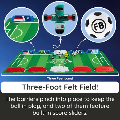 Fat Brain Toys Foosbots Rivals Cup, International-Themed Foosbots Soccer Game with Stadium, Active Skill Game for Kids, Tweens, Teens Ages 6+ in Kuwait