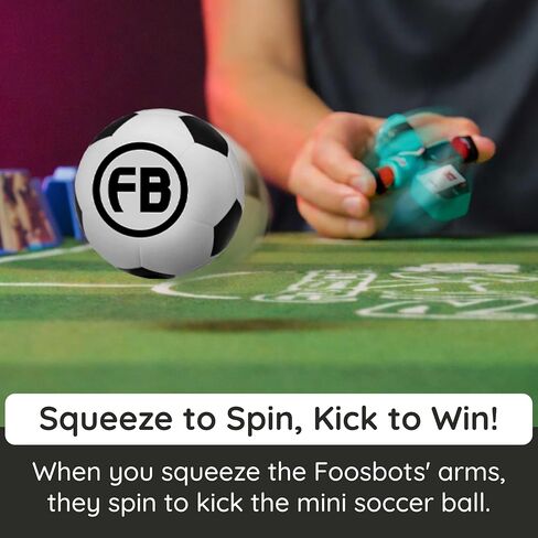 Fat Brain Toys Foosbots Rivals Cup, International-Themed Foosbots Soccer Game with Stadium, Active Skill Game for Kids, Tweens, Teens Ages 6+ in Kuwait