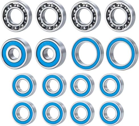 Rc Accessories for Axial SCX-10.2 for SCX10 II 1/10 16PCS Blue Bearing Kit RC Crawler Car Upgrade Parts in Kuwait
