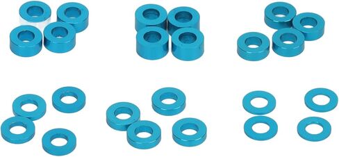 24 pcs Blue Ball Bearing Kit, RC Ball Bearing Kit Blue Seals, 0.2in Outer Diameter 0.1in Inner Diameter for 53539 TT02 TT01 XV01 XV02 in Kuwait