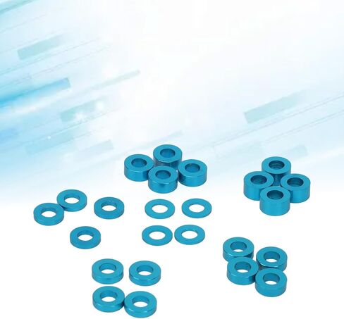 24 pcs Blue Ball Bearing Kit, RC Ball Bearing Kit Blue Seals, 0.2in Outer Diameter 0.1in Inner Diameter for 53539 TT02 TT01 XV01 XV02 in Kuwait
