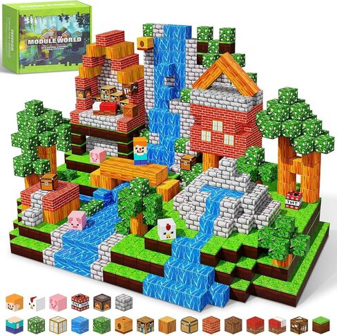 300PCS Magnetic Blocks - 0.8" Magnetic Building Blocks for Kids, STEM Toys, Educational Magnet Blocks, Magnetic Cubes Tiles, Christmas Birthday Gifts for Boys & Girls Ages 3 4 5 6 7 8 9 10 in Kuwait