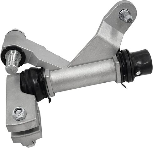 4WD Transfer Case Shifter Linkage Control Lever Assembly Compatible with 1992-1996 Ford F-150, 1992-1999 F-250, 1997 F-250 HD, 1992-1997 F-350, and 1992-1996 Bronco 4WD Trucks, Silver Metal in Kuwait