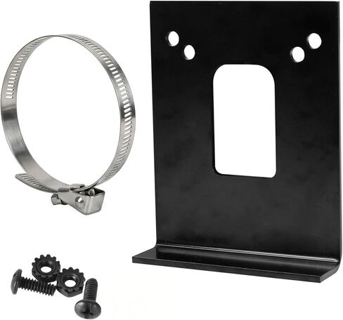 57204 Vehicle-Side Trailer Wiring Harness Clamp-On Bracket Mounting Kit Fit for 4-Way, 5-Way & 6-Way Trailers Wiring Connector Mounting, Rust-Proof Trailer Plug Bracket with Gloss Black Powder Coat in Kuwait