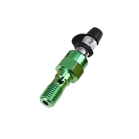 Brake Cylinder Caliper Bleed Screw M10x1.25mm Single Banjo Bolt Replacement for Aluminum Accessory Screws(Black) in Kuwait