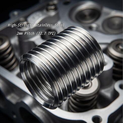 طقم إصلاح الخيوط M14 x 2، أدوات 5 قطع مع 5 قطع 1.5D و5 قطع 2.5D أسلاك من الفولاذ المقاوم للصدأ، مجموعة Helicoil، مجموعة مطارد الخيط لإصلاح الخيوط الميكانيكية والسيارات in Kuwait