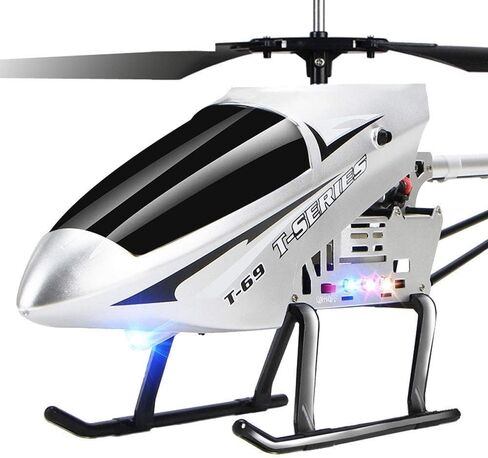 75cm Large 2.4G Remote Control Aircraft Anti-Fall Rc Helicopter Drone Model Outdoor Alloy RC Aircraft Easy to Learn Good Operation for Adult Kids Toy Xmas Gift(2 Batteries) in Kuwait