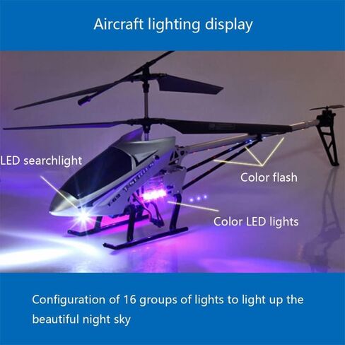75cm Large 2.4G Remote Control Aircraft Anti-Fall Rc Helicopter Drone Model Outdoor Alloy RC Aircraft Easy to Learn Good Operation for Adult Kids Toy Xmas Gift(2 Batteries) in Kuwait