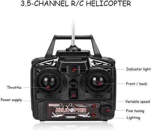 75cm Large 2.4G Remote Control Aircraft Anti-Fall Rc Helicopter Drone Model Outdoor Alloy RC Aircraft Easy to Learn Good Operation for Adult Kids Toy Xmas Gift(2 Batteries) in Kuwait
