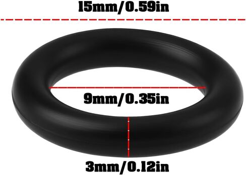 SING F LTD 10pcs Engine Head Gasket O Ring 15221-33700 9x15x3mm Compatible with Kubota in Kuwait