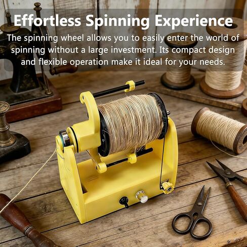 Mini Wool Spinning Wheel,800Rpm Electric Spinning Wheel,Household Electric Spinning Wheel with Foot Switch,Knitting Wool Yarn Winder for Yarn Weaving, Mixed Roving Process in Kuwait