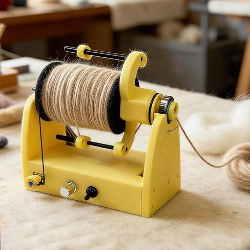 Portable Electric Yarn Winder,Electric Mini Wool Spinning Wheel with Foot Switch, Capacity 2.8oz(80G),USB Powered, Max Speed ​​800RPM,for Crochet, Knitting & Crafting in Kuwait