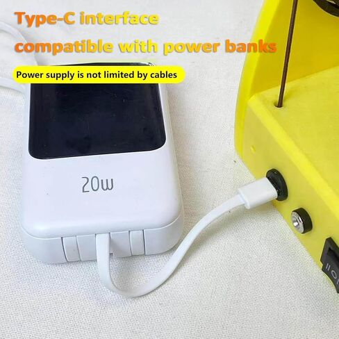 Portable Electric Yarn Winder,Electric Mini Wool Spinning Wheel with Foot Switch, Capacity 2.8oz(80G),USB Powered, Max Speed ​​800RPM,for Crochet, Knitting & Crafting in Kuwait