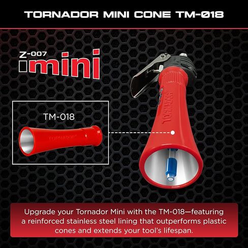 Tornador Mini Cone TM-018 with Inner Stainless Steel | Replacement Cone Mini Z-007 | Reinforced Interior Design | Perfect for Automotive Detailing in Kuwait