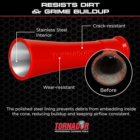Tornador Mini Cone TM-018 with Inner Stainless Steel | Replacement Cone Mini Z-007 | Reinforced Interior Design | Perfect for Automotive Detailing in Kuwait