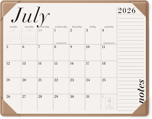 تقويم مكتب Jotsome 2026-2027 مع حصيرة سطح المكتب، تقويم لوحة مكتب كبير من الآن إلى يونيو 2027 22x17 بوصة، تقويم مكتبي للمنزل والمكتب، سهل التنظيم (أسود، 17 بوصة × 22 بوصة) in Kuwait