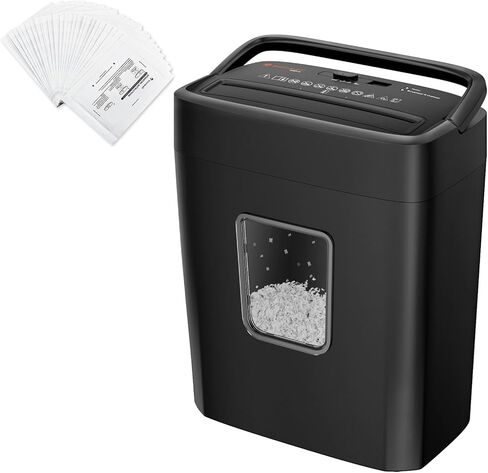 Bonsaii 6 Sheet High Security Micro Cut Paper Shredder & 24 Pack Lubricant Sheets in Kuwait
