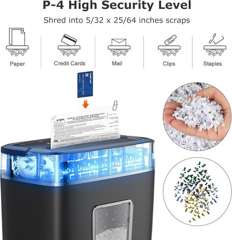 Bonsaii 6 Sheet High Security Micro Cut Paper Shredder & 24 Pack Lubricant Sheets in Kuwait