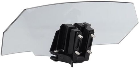 Motorcycle Windshield Extension Adjustable Spoiler Clamp-On Windscreen Deflector Compatible with Universal Models in Kuwait