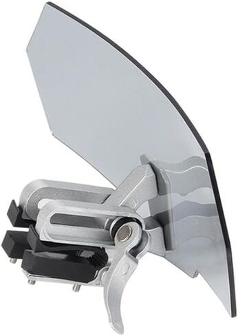 Motorcycle Windshield Extension Adjustable Spoiler Clamp-On Windscreen Deflector Compatible with Universal Models in Kuwait