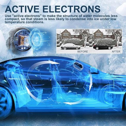 Electromagnetic Car Deicer for Ice and Automatic Defrosting Winter Use with Molecular Vibrations Technology 4 Anti Frosts Windshield Device in Kuwait