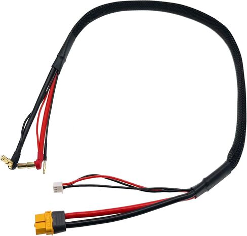 RC 2S XT60 Lipo Battery Charging/Balance Cable Leads with 4mm/5mm Bullet Connector(600MM) in Kuwait
