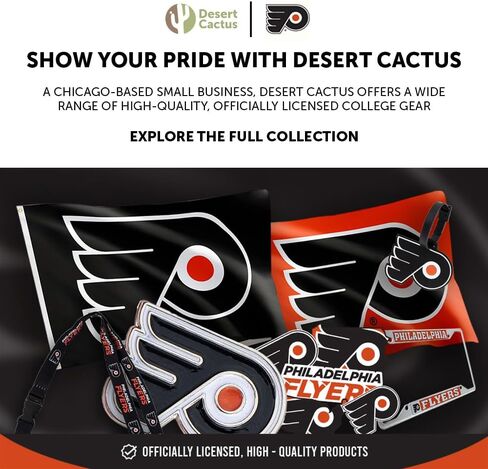 صبار الصحراء فيلادلفيا فلايرز NHL Team حامل شارة قابل للسحب، مشبك تذكرة، معرف بكرة in Saudi Arabia