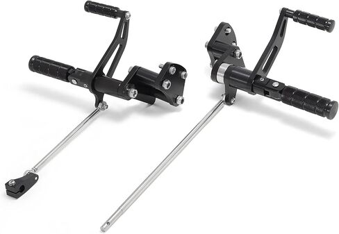 مجموعة أدوات التحكم الأمامية مقاس 10 بوصات لـ Harley Sportster 883 1200 2014-2023 - أوتاد قدم CNC، وأذرع الفرامل والناقل مع وصلة، مصقولة in Kuwait