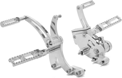 أدوات التحكم الأمامية في أوتاد القدم لـ Harley M8 Softail 2018-Up Breakout FXBR Fat Boy FLFB Deluxe FLDE Heritage Classic FLHC Softail Standard FXST، سبيكة ألومنيوم مصقولة باستخدام الحاسب الآلي in Kuwait