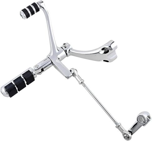 AMOPACORP Full Set Forward Controls Foot Pegs Levers Linkage Replacement for Harley Sportster XL 1200 883 (2004-2013 (Selected), Chrome) in Kuwait