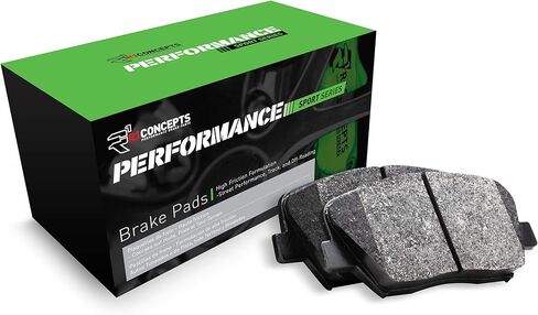 R1 Concepts Front Performance Sport Brake Pads For 2006-2007 BMW 323i, 325i; 2006 BMW 325xi, 330i, 330xi; 2007 328i, 328xi; 2011-2012 X1; 2009-2022 Z4 |Automotive Replacement Brake Pads in Kuwait